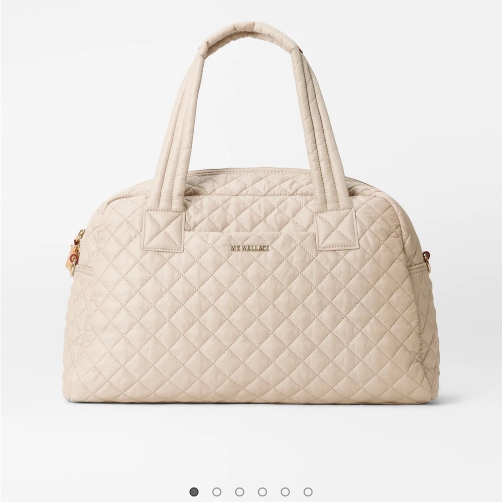 MZ Wallace Tan Quilted Tote